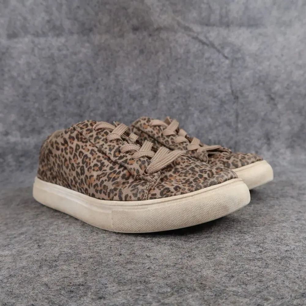 Gap Shoes Kids 1 Sneaker Casual Active Trainer Fashion Leopard Print Girls Brown